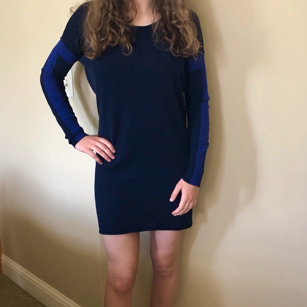 Athleta Navy Blue Sweater Dress